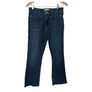 Zara Dark Denim Bootcut Stretch Jeans Euro 40 US 8 26 inch Home Remodel Sale!!